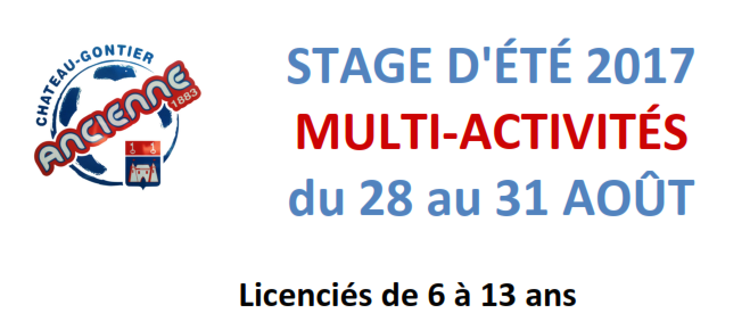 Stage d’été 2017