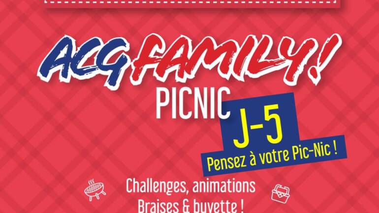 Compte à rebours : J-5 ACG FAMILY PICNIC !