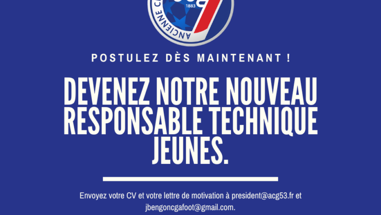 Recrutement Responsable Technique Jeunes