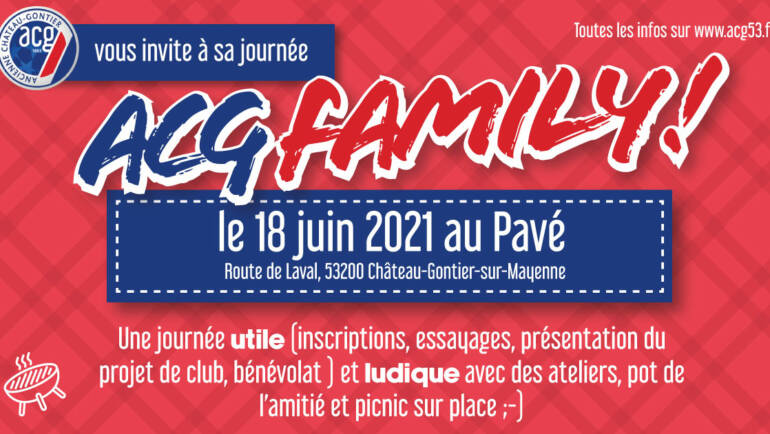 Save ze Date ! La journée de l’ACG Family