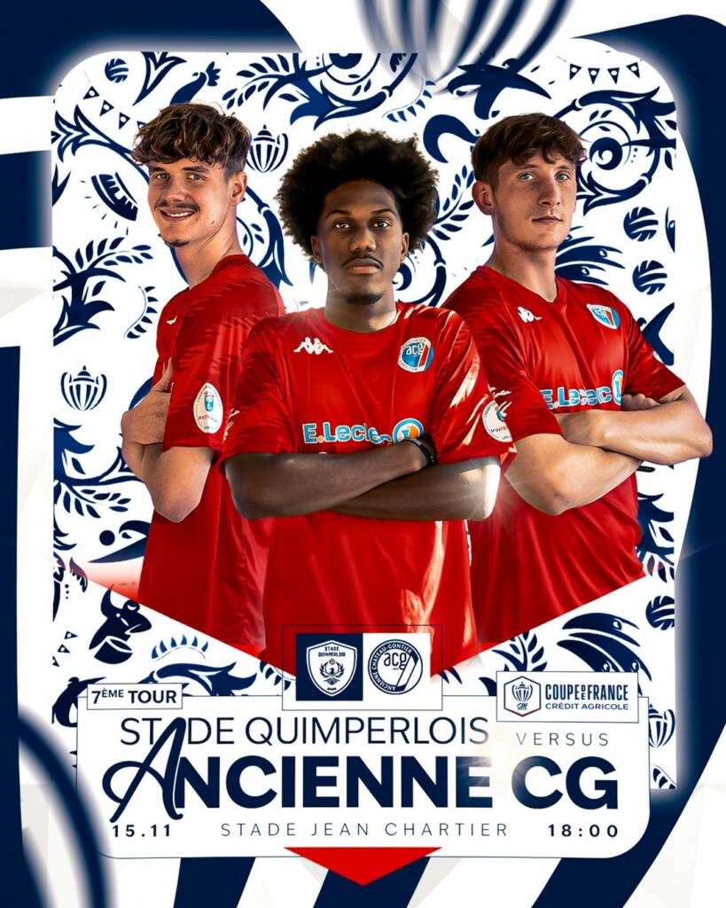 Nos joueurs ont rendez-vous avec l'histoire samedi 15 novembre à Quimperlé. En effet ils affronteront le Stade Quimperlois, club pensionnaire de R3 pour tenter de décrocher une place pour le 8ème tour de Coupe de France et égaler le record du club !