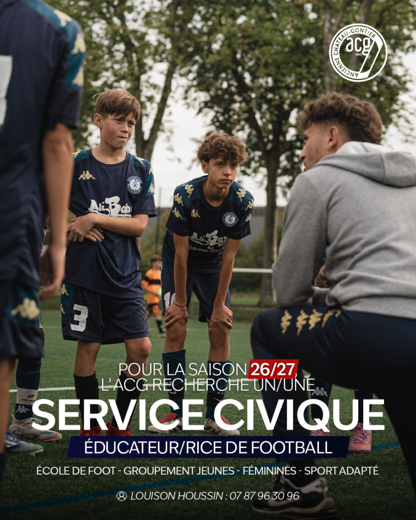 L'Ancienne recrute un(e) Service Civique pour la saison 2026/2027 !
Tu as entre 16 et 25 ans (jusqu’à 30 ans en situation de handicap) et tu veux t’engager dans un projet sportif et humain ? Rejoins-nous !