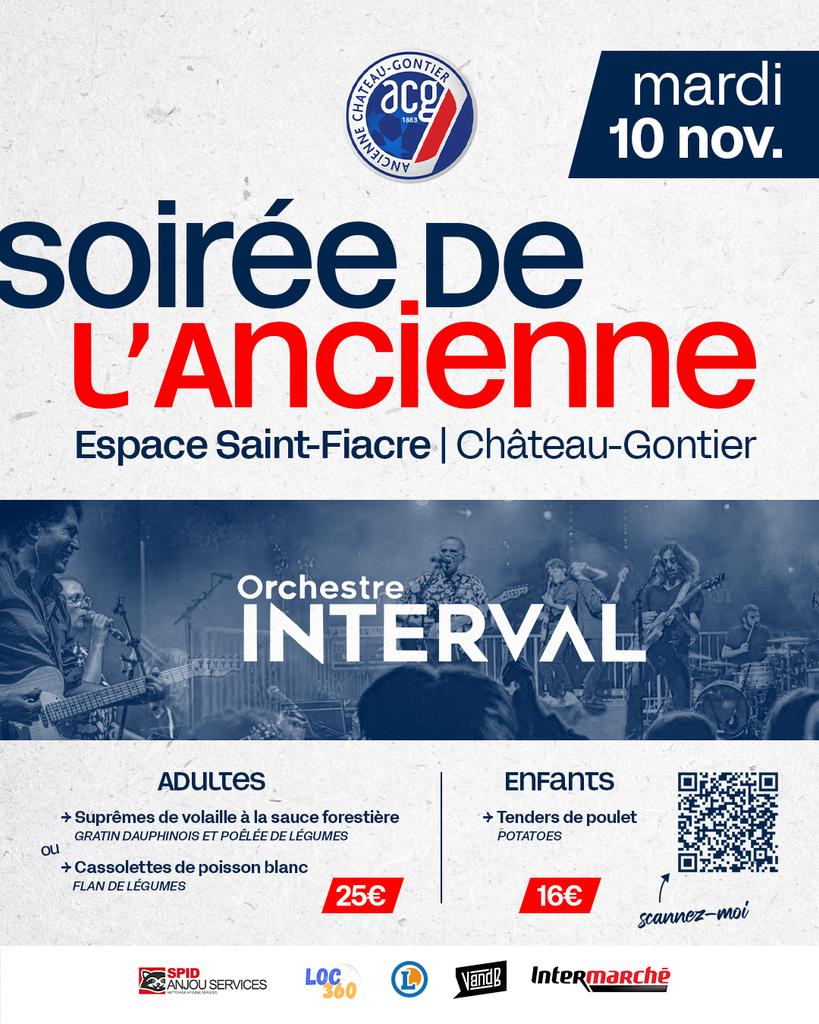 La soirée de l'Ancienne est de retour, et comme tous les ans, rendez-vous le 10 novembre à l'Espace Saint-Fiacre pour mettre le feu !!!!